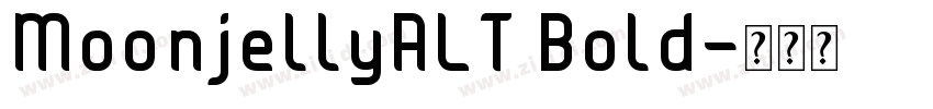 MoonjellyALT Bold字体转换